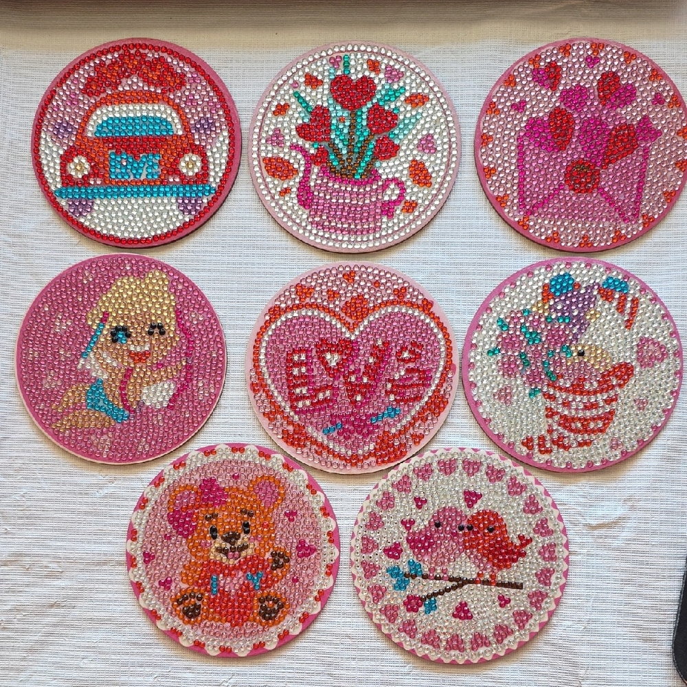 Valentine Coasters Set - Picture 1 of 1